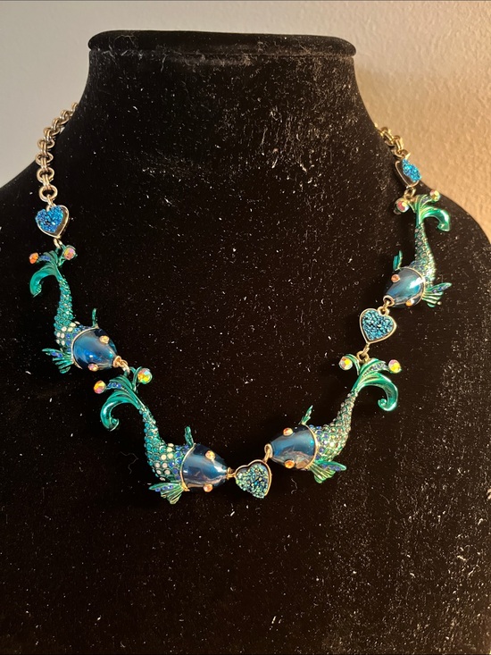 Betsey Johnson Jewelry - NWT Betsey Johnson Blue Fish Motif Statement Necklace - Women Jewelry